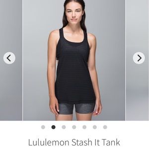 Lululemon stash it tank size 8 black